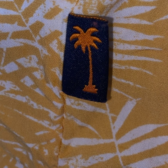 Margaritaville MENS size XL Yellow Red Pineapple Casual Button Down Shirt RAYON - Picture 9 of 12